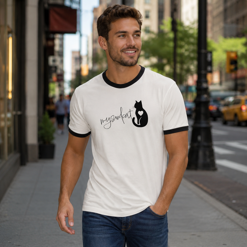 MySoulCat Unisex Ringer Tee
