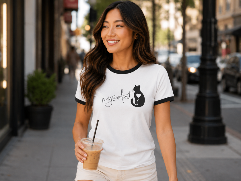 MySoulCat Unisex Ringer Tee