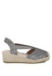 Shorts Rag Company Port Side Metallic Woven Espadrille Wedges for Summer Style