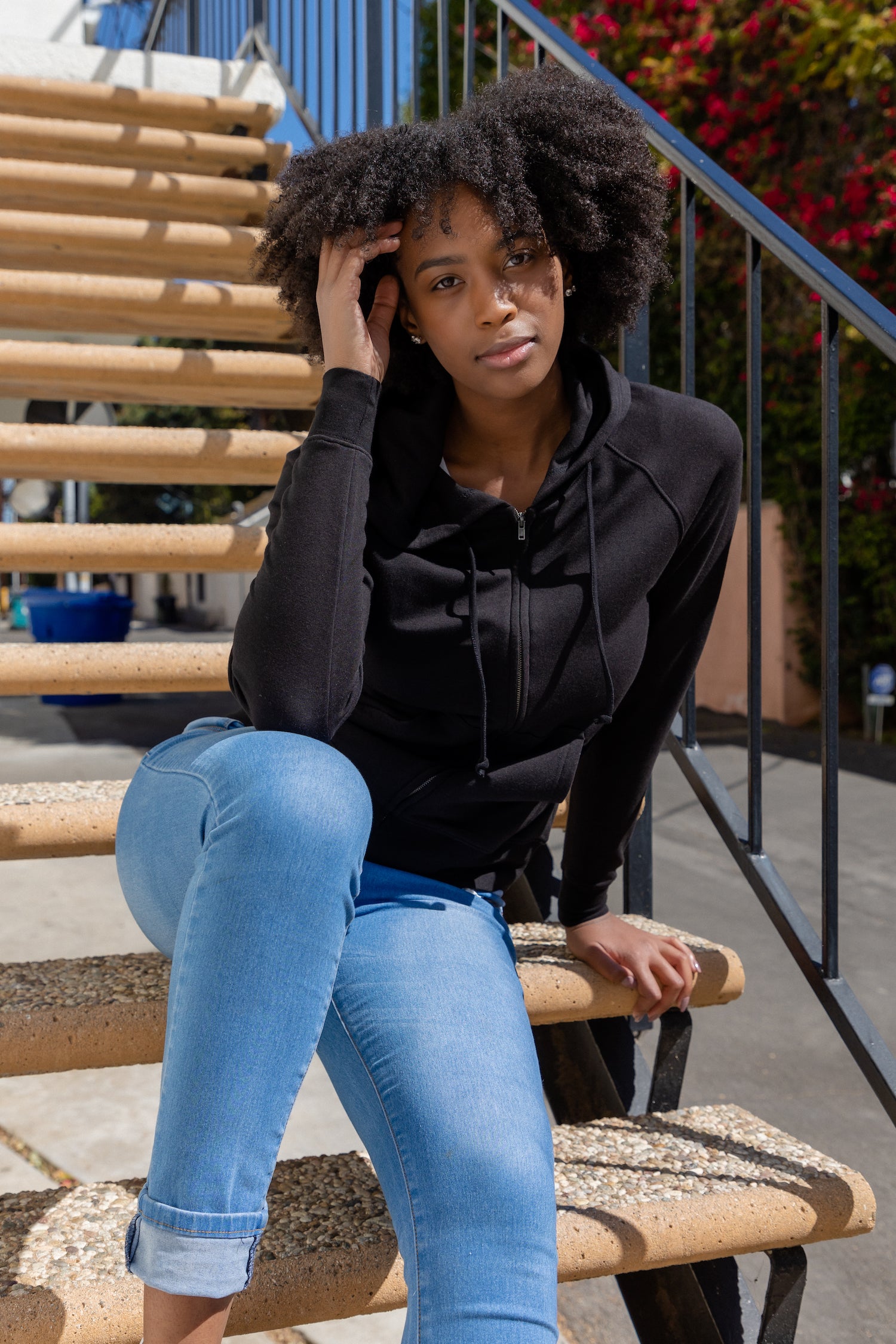 Women's Bamboo French Terry Zip Hooded Sweatshirt