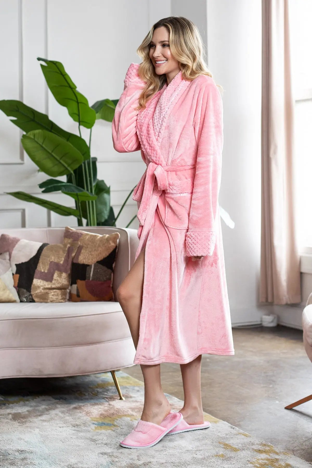 Plush CloudSoft Microfiber Ultra Soft Bathrobe